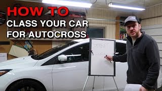 How to Class your Autocross Car SCCA guidelines [upl. by Corilla131]