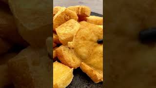 Homemade Deep Fried Crispy Tofu Puffs Shorts [upl. by Loni]