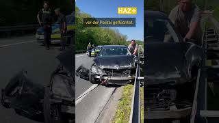 Verfolgungsjagd auf A7 bei Hildesheim hildesheim autobahn polizei unfall shorts [upl. by Aivatnwahs]