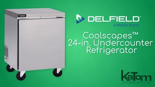 Delfield Coolscapes™ 24in Undercounter Refrigerator GUR24PS [upl. by Esined]