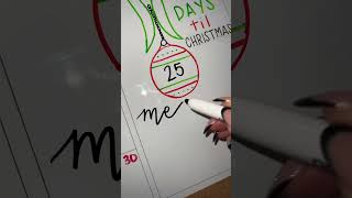 You can’t ever start Christmas too early right whiteboardcalendar calendar fall winter [upl. by Kennard]