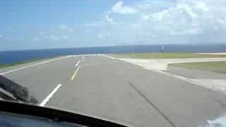 Saba Landing  Winair Twin Otter [upl. by Enivid]