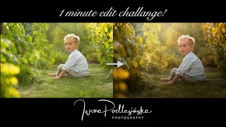 1 minute edit challange how to edit your photos in Lightroom FAST [upl. by Pier]