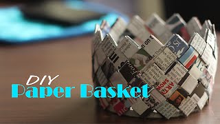 How to make Paper Basket  Do It Yourself [upl. by Wilser]