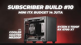 Rakit PC Mini ITX Full Black NO RGB  Ryzen 5 7500f RX 6700 XT ft Coolermaster NR200P [upl. by Latouche]