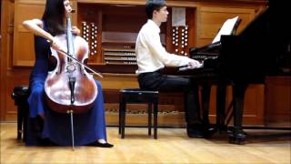 Brahms Cello Sonata No 2 in F Major 1st movement Yoon Kyung Cho [upl. by Lapham113]