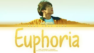 BTS Jung Kook Euphoria Color Coded Lyrics가사 HanRomEng [upl. by Noxas364]