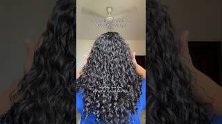 EASY CURLY HAIR ROUTINE  My curly hair journey shorts [upl. by Dukey510]