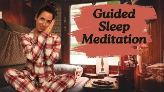 🌙 Guided Sleep Meditation on a night train 🚂 [upl. by Anauqahs207]