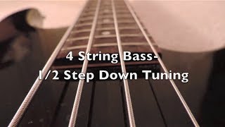 4 String Bass12 Step Down Tuning HD [upl. by Rutra]