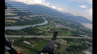 Parapendio dal Mottarone con la pioggia [upl. by Nannie369]