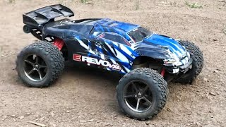 Traxxas MINI EREVO  Takes On The RACE TRACK [upl. by Noram]