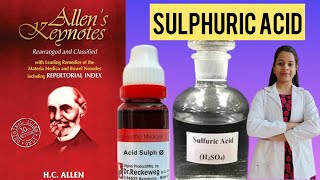 Sulphuric medicine from Allen’s keynote materia medica in Hindi [upl. by Ahseined]