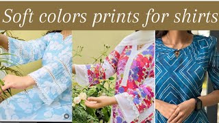 Soft colours for shirts prints❤️ treading design and light colours ❤️ best prints ❤️ [upl. by Marji132]