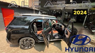 HYUNDAI ALCAZAR 2024 SEAT COVERS AND ACCESSORIES INSTALLED 👍👍  ALCAZAR 2024 [upl. by Cherilyn1]