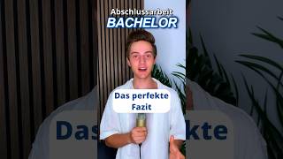 Das Fazit der Bachelorthesis bachelorarbeit studium student [upl. by Inanaup]