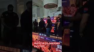 ALOYS JR VS OAKFORD FACE OFF paulsbentley queensberrypromotions [upl. by Yleak]