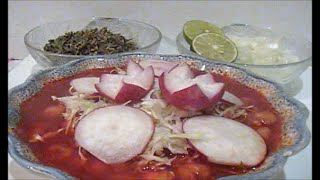 POZOLE ROJO para 25 30 personas DE CERDO [upl. by Ydnas]