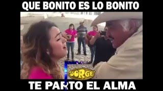 VICENTE FERNANDEZ  TE PARTO EL ALMA A DUO CON HERMOSA CHICA CANTAN HERMOSO [upl. by Heidi938]