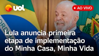 🔴 Lula ao vivo Presidente anuncia 1ª seleção de propostas do Minha Casa Minha Vida acompanhe [upl. by Amrac779]