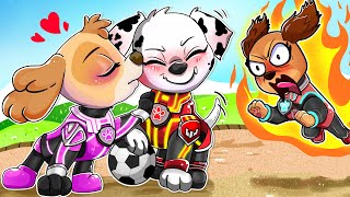 Paw Patrol Mighty Movie  Skye amp Marshall kissed without Liberty  Sad Story  Rainbow Friends 3 [upl. by Pain831]