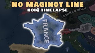 What If France Didnt Have The Maginot Line  HOI4 Timelapse [upl. by Lleoj]