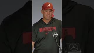 Kalen Deboer talks thunderous hit from Alabama RB Justice Haynes [upl. by Aredna]