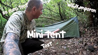 1 persoons tent test Preppen en survival Nederland bushcraft en outdoor [upl. by Adihahs]