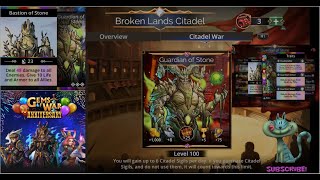 PS4 Gems of War How to defeat Guardian of Stone Level 100 Boss [upl. by Joann]