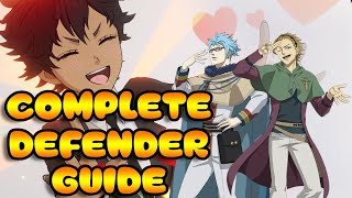 Defenders Guide  Skills Stats and Gear  Black Clover Mobile [upl. by Nayek998]