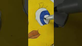 Cartoon character drawing  characterart drawing youtube short😃😊🥰 [upl. by Belcher642]