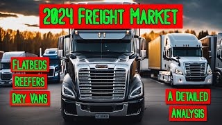 2024 Freight Market Were Looking at Flatbeds Vans and Reefers [upl. by Yv]