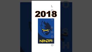 Ninja Logo Evolution ninja gamer streamer [upl. by Ytineres]