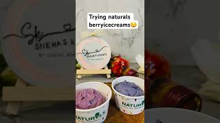 Naturals icecream reviewtrying naturals berry icecreamsfood shorts icecream testing review [upl. by Harbour]