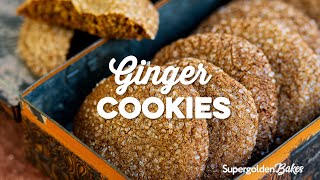 Beast Ever Ginger Cookies  Supergolden Bakes [upl. by Notsua196]