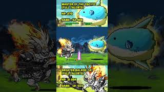 The Battle Cats  Balrog vs Master of the Pacific Mola King lv50 shotrs thebattlecats [upl. by Varuag]