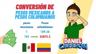 CONVERSIÓN DE PESOS MEXICANOS APESOS COLOMBIANOS Super facil  Para principiantes [upl. by Kerwon307]