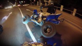 Yamaha Raptor 700 Moscow Stunt Покатушка на квадриках [upl. by Etyak108]