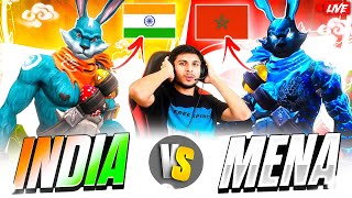 INDIA 🥵 vs MENA 🥶 4 VS 4 AFTER A LONG TIME ON LIVE nonstopgaming free fire live [upl. by Stout635]