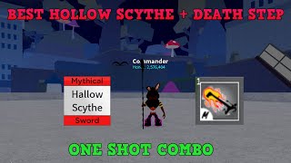 『Best One Shot Combo With Hallow Scythe  Death Step』 Blox Fruits Update 16 [upl. by Grimaldi]