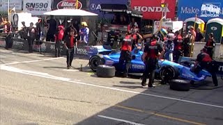 Bourdais Sato fight after IndyCar practice in Toronto [upl. by Riccio]