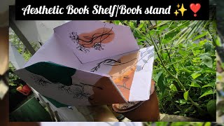 How To Make A Book Stand From Rough Cardboard At home in 0₹ [upl. by Simmie]