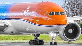 200 CLOSE UP TAKEOFFS and LANDINGS in 2 HOURS  Amsterdam Airport Schiphol Plane Spotting AMSEHAM [upl. by Maltzman]