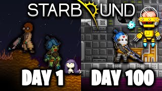 I Spent 100 days in MODDED STARBOUND Frackin’ Universe [upl. by Melony]