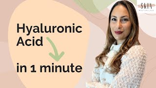 Humectants in 1 minute ➡️ Hyaluronic acid glycerin ureaWhat you need to know [upl. by Ripley]