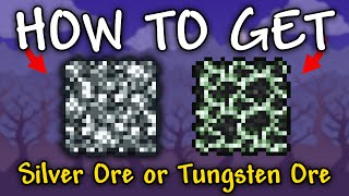 How to Get Silver Ore\Tungsten Ore in Terraria  How to Find Silver Ore terraria [upl. by Airdni]