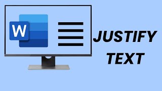 How To Justify Text In Microsoft Word [upl. by Rahas]