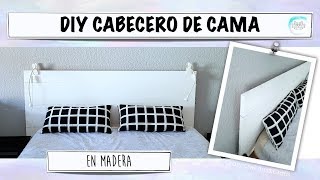 COMO HACER UN CABECERO DE CAMA DE MADERA LOW COST DIY [upl. by Yllehs965]