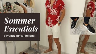 8 Sommer Essentials für Männer  StylingTipps [upl. by Aimet]