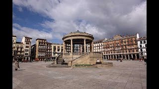 DRONE Plaza del Castillo Pamplona Navarra España [upl. by Raclima149]